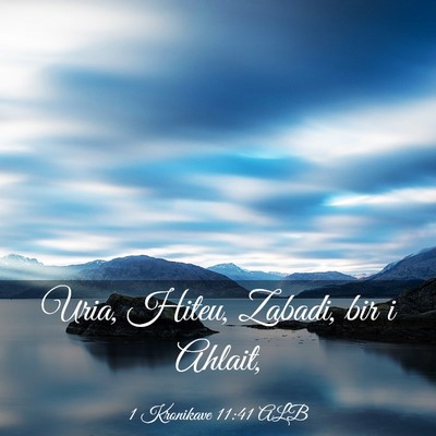 Picture 03 - 1 Kronikave 11:41 ALB - Uria, Hiteu, Zabadi, bir i - Bible Verse Picture