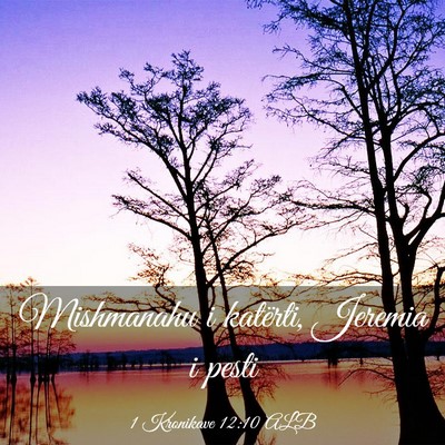 Picture 03 - 1 Kronikave 12:10 ALB - Mishmanahu i katërti, Jeremia i - Bible Verse Picture