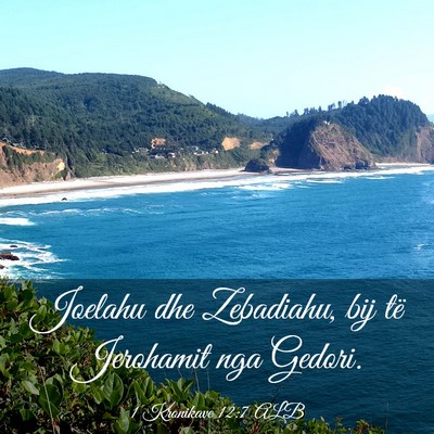 Picture 03 - 1 Kronikave 12:7 ALB - Joelahu dhe Zebadiahu, bij të Jerohamit nga - Bible Verse Picture
