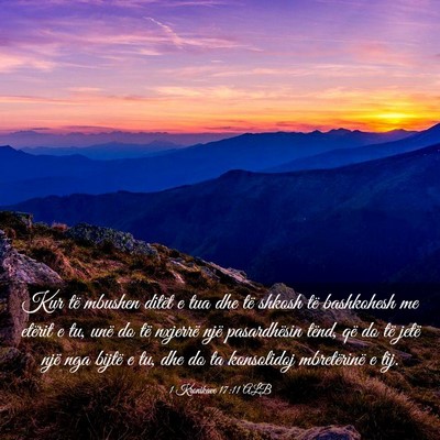 Picture 03 - 1 Kronikave 17:11 ALB - Kur të mbushen ditët e tua dhe të shkosh të - Bible Verse Picture