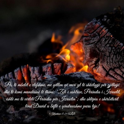 Picture 03 - 1 Kronikave 17:24 ALB - Po, të mbetet e vlefshme, me qëllim që emri yt - Bible Verse Picture
