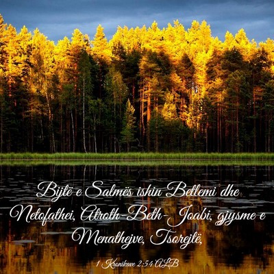 Picture 03 - 1 Kronikave 2:54 ALB - Bijtë e Salmës ishin Betlemi dhe Netofathei, - Bible Verse Picture