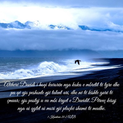 Picture 03 - 1 Kronikave 20:2 ALB - Atëherë Davidi i hoqi kurorën nga koka e - Bible Verse Picture