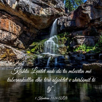 Picture 03 - 1 Kronikave 23:26 ALB - Kështu Levitët nuk do ta mbartin më - Bible Verse Picture