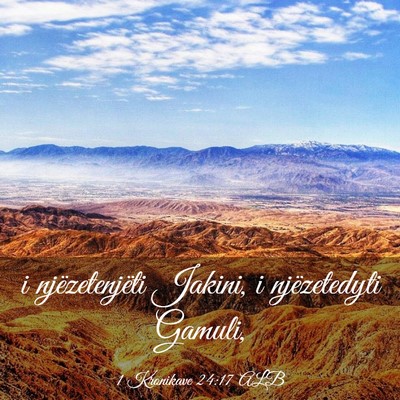 Picture 03 - 1 Kronikave 24:17 ALB - i njëzetenjëti Jakini, i njëzetedyti - Bible Verse Picture