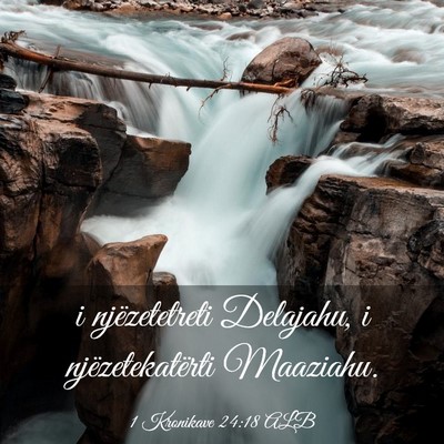 Picture 03 - 1 Kronikave 24:18 ALB - i njëzetetreti Delajahu, i njëzetekatërti - Bible Verse Picture