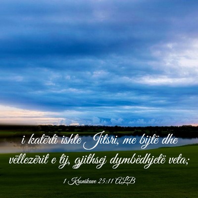 Picture 03 - 1 Kronikave 25:11 ALB - i katërti ishte Jitsri, me bijtë dhe - Bible Verse Picture