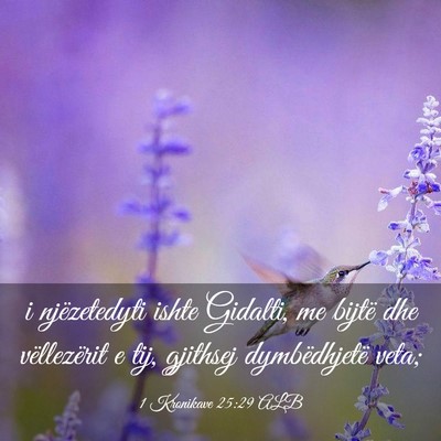 Picture 03 - 1 Kronikave 25:29 ALB - i njëzetedyti ishte Gidalti, me bijtë dhe - Bible Verse Picture