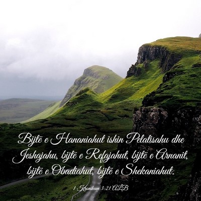 Picture 03 - 1 Kronikave 3:21 ALB - Bijtë e Hananiahut ishin Pelatisahu dhe - Bible Verse Picture