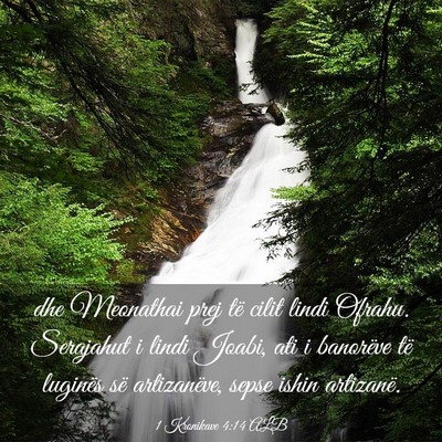 Picture 03 - 1 Kronikave 4:14 ALB - dhe Meonathai prej të cilit lindi Ofrahu. - Bible Verse Picture