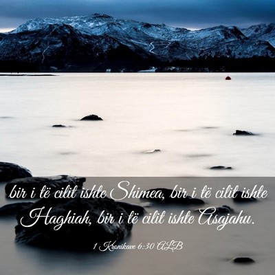 Picture 03 - 1 Kronikave 6:30 ALB - bir i të cilit ishte Shimea, bir i të cilit - Bible Verse Picture