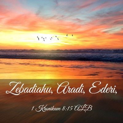 Picture 03 - 1 Kronikave 8:15 ALB - Zebadiahu, Aradi, - Bible Verse Picture