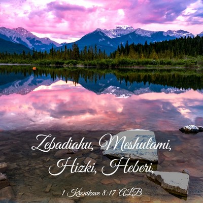 Picture 03 - 1 Kronikave 8:17 ALB - Zebadiahu, Meshulami, Hizki, - Bible Verse Picture