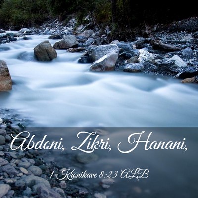 Picture 03 - 1 Kronikave 8:23 ALB - Abdoni, Zikri, - Bible Verse Picture