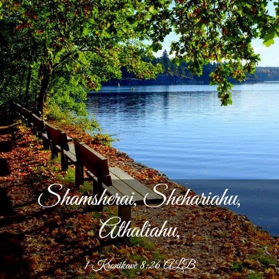 Picture 03 - 1 Kronikave 8:26 ALB - Shamsherai, Shehariahu, - Bible Verse Picture