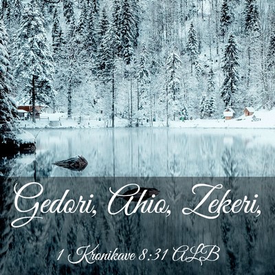 Picture 03 - 1 Kronikave 8:31 ALB - Gedori, Ahio, - Bible Verse Picture
