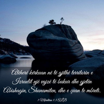 Picture 03 - 1 Mbretërve 1:3 ALB - Atëherë kërkuan në të gjithë territorin e - Bible Verse Picture