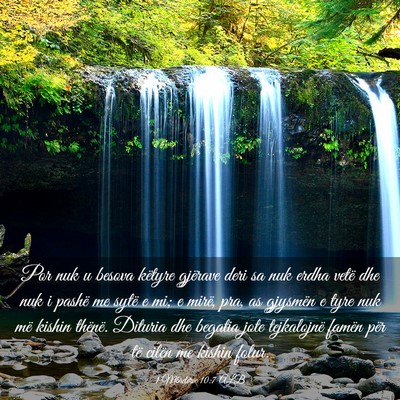 Picture 03 - 1 Mbretërve 10:7 ALB - Por nuk u besova këtyre gjërave deri sa nuk - Bible Verse Picture