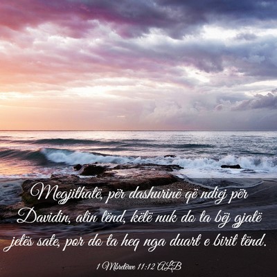 Picture 03 - 1 Mbretërve 11:12 ALB - Megjithatë, për dashurinë që ndiej për - Bible Verse Picture
