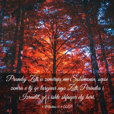 Picture 03 - 1 Mbretërve 11:9 ALB - Prandaj Zoti u zemërua me Solomonin, sepse zemra - Bible Verse Picture