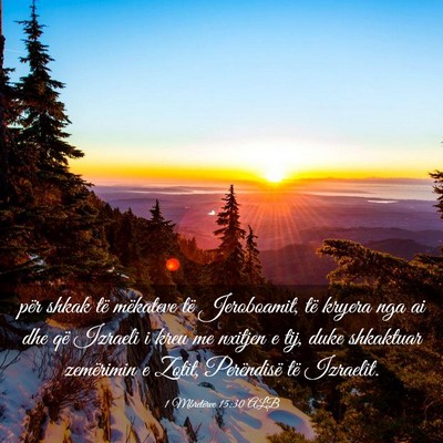 Picture 03 - 1 Mbretërve 15:30 ALB - për shkak të mëkateve të Jeroboamit, të - Bible Verse Picture