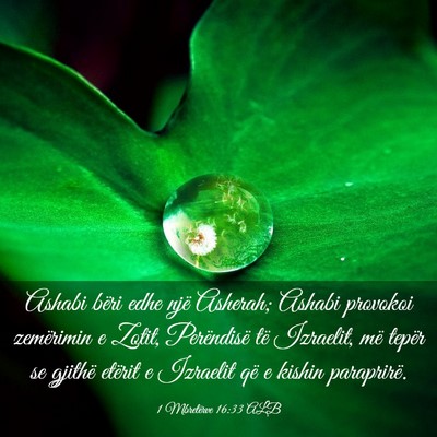 Picture 03 - 1 Mbretërve 16:33 ALB - Ashabi bëri edhe një Asherah; Ashabi provokoi - Bible Verse Picture