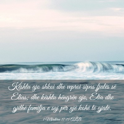 Picture 03 - 1 Mbretërve 17:15 ALB - Kështu ajo shkoi dhe veproi sipas fjalës së - Bible Verse Picture