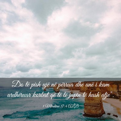 Picture 03 - 1 Mbretërve 17:4 ALB - Do të pish ujë në përrua dhe unë i kam - Bible Verse Picture