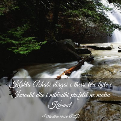 Picture 03 - 1 Mbretërve 18:20 ALB - Kështu Ashabi dërgoi e thirri tërë bijtë e - Bible Verse Picture