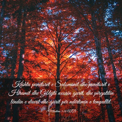 Picture 03 - 1 Mbretërve 5:18 ALB - Kështu punëtorët e Salomonit dhe punëtorët e - Bible Verse Picture
