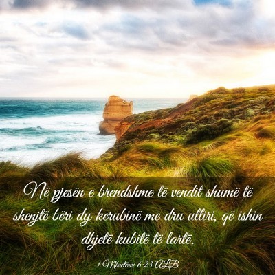 Picture 03 - 1 Mbretërve 6:23 ALB - Në pjesën e brendshme të vendit shumë të - Bible Verse Picture