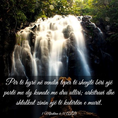 Picture 03 - 1 Mbretërve 6:31 ALB - Për të hyrë në vendin tepër të shenjtë - Bible Verse Picture