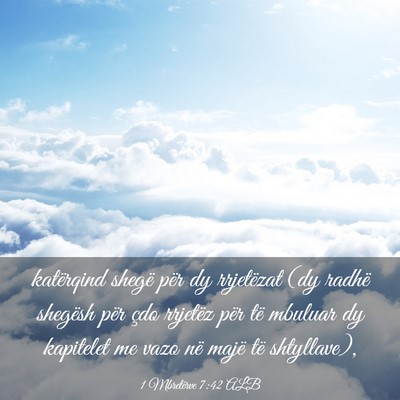 Picture 03 - 1 Mbretërve 7:42 ALB - katërqind shegë për dy rrjetëzat (dy radhë - Bible Verse Picture