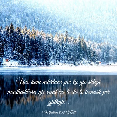 Picture 03 - 1 Mbretërve 8:13 ALB - Unë kam ndërtuar për ty një shtëpi - Bible Verse Picture