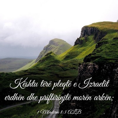 Picture 03 - 1 Mbretërve 8:3 ALB - Kështu tërë pleqtë e Izraelit erdhën dhe - Bible Verse Picture