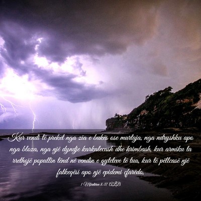 Picture 03 - 1 Mbretërve 8:37 ALB - Kur vendi të preket nga zia e bukës ose - Bible Verse Picture
