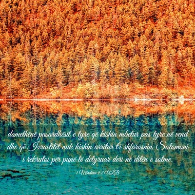 Picture 03 - 1 Mbretërve 9:21 ALB - domethënë pasardhësit e tyre që kishin mbetur - Bible Verse Picture