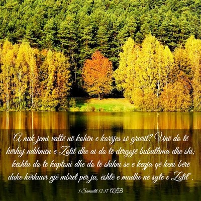 Picture 03 - 1 Samuelit 12:17 ALB - A nuk jemi vallë në kohën e korrjes së - Bible Verse Picture
