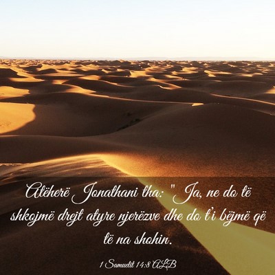 Picture 03 - 1 Samuelit 14:8 ALB - Atëherë Jonathani tha: 