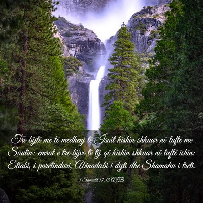 Picture 03 - 1 Samuelit 17:13 ALB - Tre bijtë më të mëdhenj të Isait kishin - Bible Verse Picture