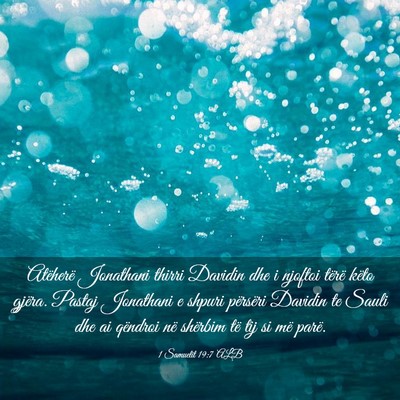 Picture 03 - 1 Samuelit 19:7 ALB - Atëherë Jonathani thirri Davidin dhe i njoftoi - Bible Verse Picture