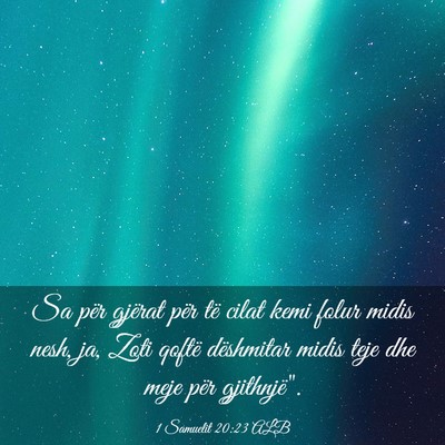 Picture 03 - 1 Samuelit 20:23 ALB - Sa për gjërat për të cilat kemi folur midis - Bible Verse Picture