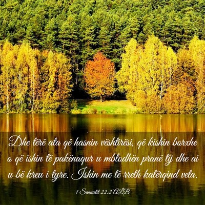 Picture 03 - 1 Samuelit 22:2 ALB - Dhe tërë ata që hasnin vështirësi, që - Bible Verse Picture