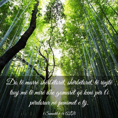 Picture 03 - 1 Samuelit 8:16 ALB - Do të marrë shërbëtorët, shërbëtoret, të - Bible Verse Picture