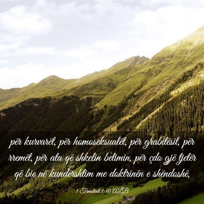 Picture 03 - 1 Timoteut 1:10 ALB - për kurvarët, për homoseksualët, për - Bible Verse Picture