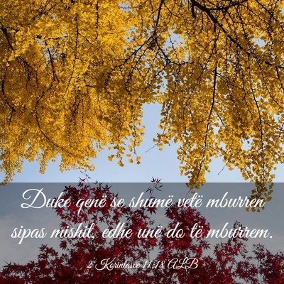 Picture 03 - 2 Korintasve 11:18 ALB - Duke qenë se shumë vetë mburren sipas mishit, - Bible Verse Picture