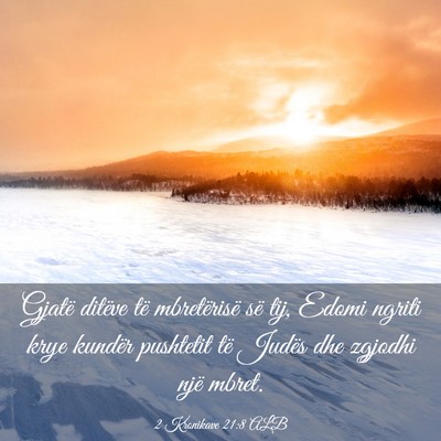 Picture 03 - 2 Kronikave 21:8 ALB - Gjatë ditëve të mbretërisë së tij, Edomi - Bible Verse Picture