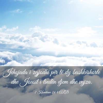 Picture 03 - 2 Kronikave 24:3 ALB - Jehojada i zgjodhi për të dy bashkëshorte dhe - Bible Verse Picture