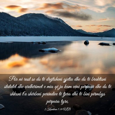 Picture 03 - 2 Kronikave 7:19 ALB - Por në rast se do të drejtoheni gjetiu dhe do - Bible Verse Picture