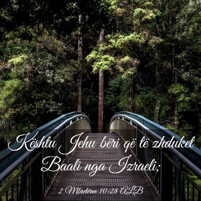 Picture 03 - 2 Mbretërve 10:28 ALB - Kështu Jehu bëri që të zhduket Baali nga - Bible Verse Picture